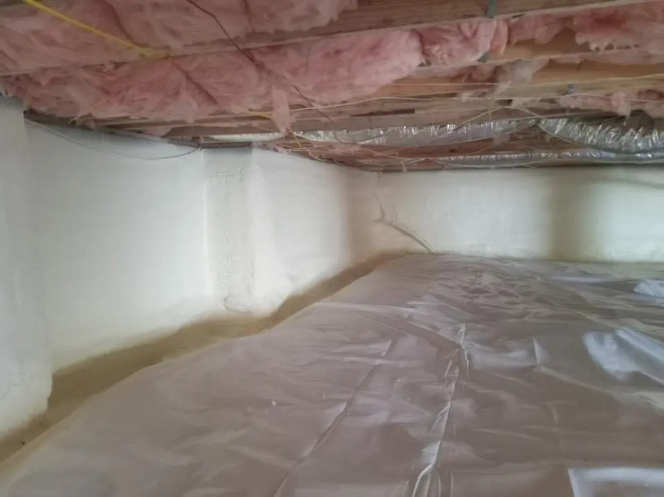 Crawl space encapsulation with closed-cell spray foam for Roof Maintenance in Massillon